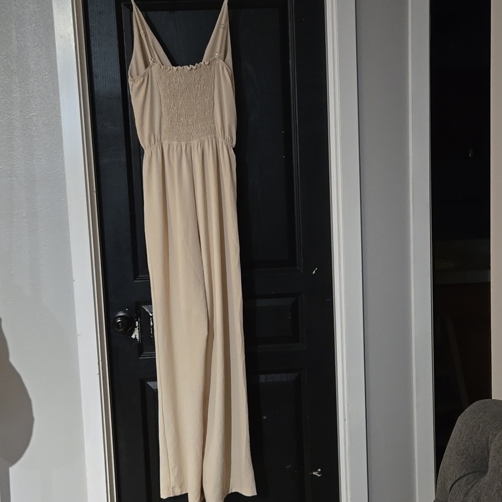 NWOT C Brand Tan Jumpsuit Size 1X - Picture 2 of 8